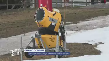 Les canons à neige au Parlement