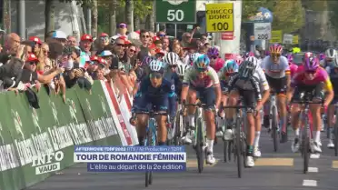 L&#039;élite au départ du 2e Tour de Romandie Féminin