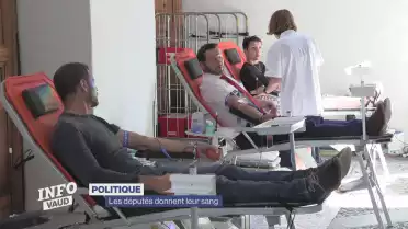 Les députés vaudois donnent leur sang