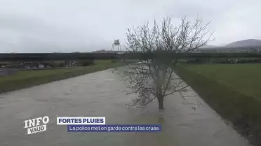 Intempéries, la police met en garde contre les crues