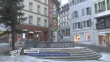 À Lausanne, le cap des 150&#039;000 habitants est franchi