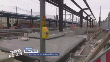 Les travaux continuent en Ville de Fribourg