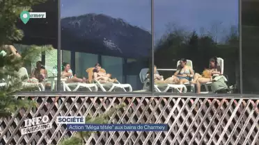 Action &quot;Méga tétée&quot; aux bains de Charmey