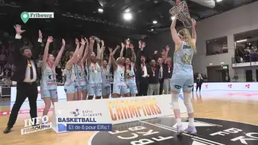 Elfic Fribourg décroche un huitième titre national!
