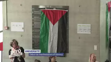 Début de manifestation à Fribourg