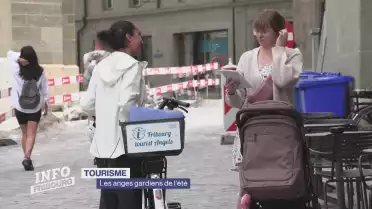 Des anges à touristes dans la ville de Fribourg