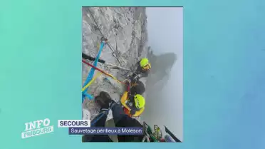 La colonne de secours de Bulle engagée au Moléson