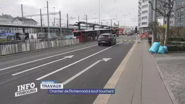 Fin des travaux au carrefour de Richemond à Fribourg