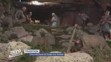 Jean-Pierre Rossier: concepteur de la crèche depuis 54 ans