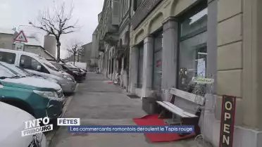 Sur le tapis rouge des commerçants romontois