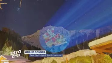 Père Noël et pollution lumineuse