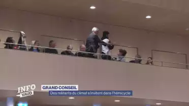 Des militants du climat s&#039;invitent au Grand Conseil