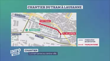 Grand chantier : le tram arrive au centre-ville
