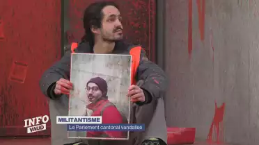 Le Parlement cantonal vandalisé