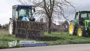Agriculture : une action de solidarité autour du feu