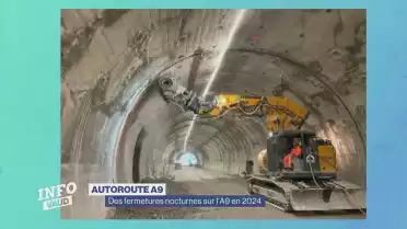 Des fermetures nocturnes sur l&#039;A9 en 2024
