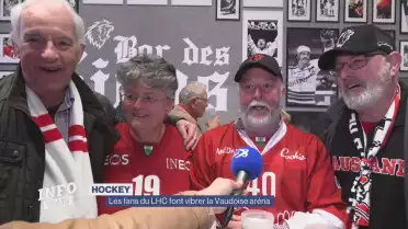 Les supporters font vibrer la Vaudoise aréna
