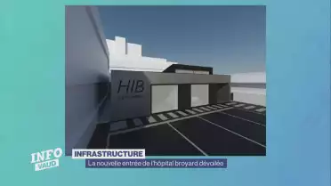 La nouvelle entrée de l&#039;hôpital broyard dévoilée