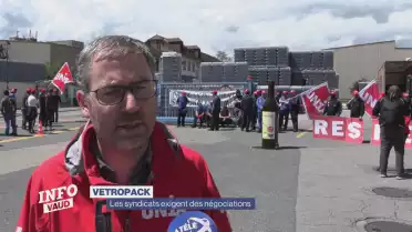 Vetropack : les syndicats exigent des négociations