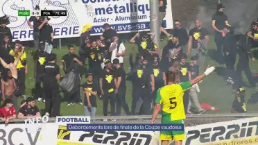 Débordements lors de la finale de la Coupe vaudoise