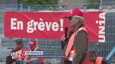 Le personnel de Vetropack en grève