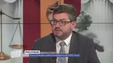 Kevin Grangier quitte la présidence de l&#039;UDC Vaud