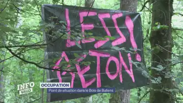 L&#039;occupation du bois du Sépey à Ballens
