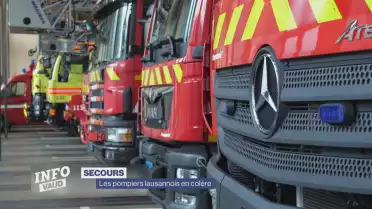 Les pompiers lausannois en colère