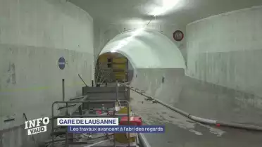 Les travaux de la gare de Lausanne avancent en catimini