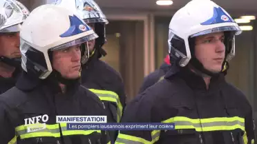 Les pompiers lausannois expriment leur colère