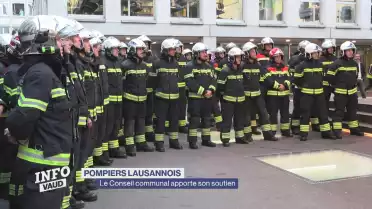 Le Conseil communal soutient les pompiers lausannois