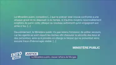 Le Ministère public classe l&#039;affaire &quot;Nzoy&quot; à Morges
