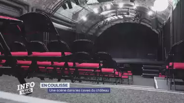 Une scène dans les caves du château