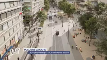 La future Place de la Gare ne convainc pas