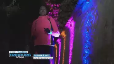 Une course à pied haut en couleur