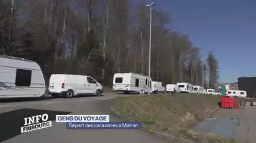Départ des gens du voyage à Matran