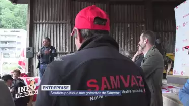 Soutien politique aux grévistes de Samvaz