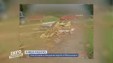 Une tornade a marqué les esprits à Massonnens