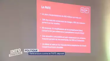 PAFE: Demande de référendum déposée à Fribourg