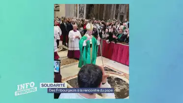 Des Fribourgeois à la rencontre du pape