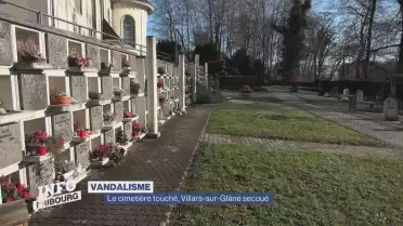 Le cimetière touché, Villars-sur-Glâne secoué