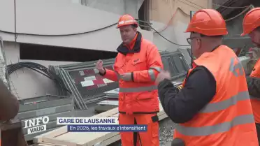 En 2025, les travaux s&#039;intensifient à la gare de Lausanne