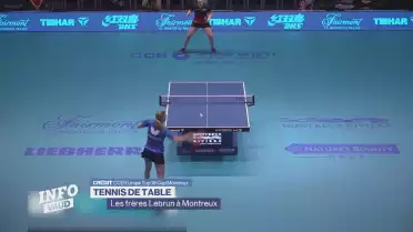Tennis de table: les frères Lebrun à Montreux