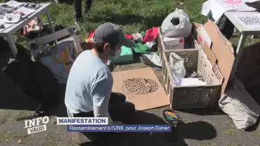 Rassemblement à l&#039;UNIL pour Joseph Daher