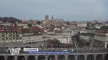 Lausanne: des comptes 2024 moins rouges que prévus