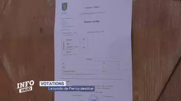 Les habitants de Perroy ont voté pour destituer leur syndic