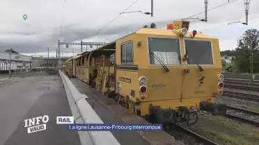 La ligne Lausanne-Fribourg interrompue ce lundi matin