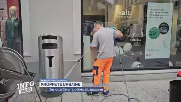Des quartiers &quot;ripolinés&quot; par le propreté urbaine à Lausanne