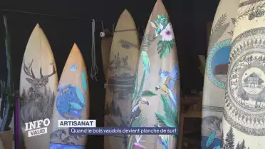 Quand le bois vaudois devient planche de surf