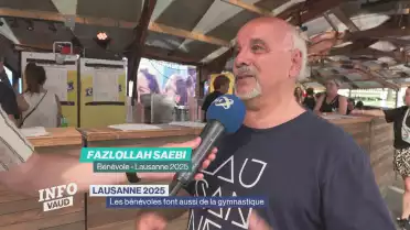 Lausanne 2025 : les bénévoles font aussi de la gymnastique